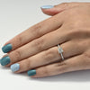 1.6ctw Princess Cut Diamond 14K White Gold Engagement Ring