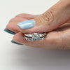 0.93ctw Old European Cut Diamond Vintage Platinum Wedding Set