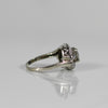 .99 Carat Late Art Deco Retro Old Cut Diamond Engagement Ring in Platinum