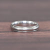 Platinum Vintage Wedding Band With Milgrain Detail