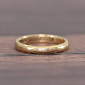Vintage 18K Yellow Gold WILK & CO Wedding Band