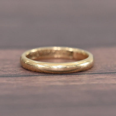 Vintage 18K Yellow Gold WILK & CO Wedding Band
