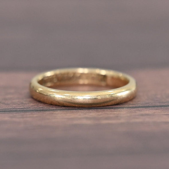 Vintage 18K Yellow Gold WILK & CO Wedding Band
