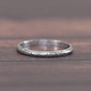 Dated 1926 Art Deco Platinum Vintage Chevron Antique Wedding Band