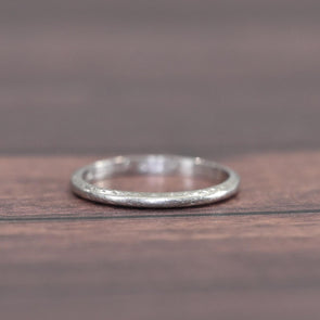 Platinum Vintage Chevron Wedding Band Dated 1929