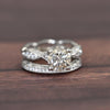 Tacori  2.2ctw Round Brilliant Diamond Platinum Wedding Set Engagement Ring