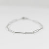 Petite Paperclip Link 14k White Gold Bracelet by RCI