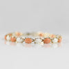 Alternating Color Coral 14k Gold Bracelet