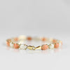 Alternating Color Coral 14k Gold Bracelet