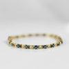 6ctw Blue Sapphire Oval Natural Gemstone Bracelet in 14k Yellow Gold