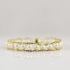 Double Rope Cultured Pearl Bracelet in 14k Yellow Gold