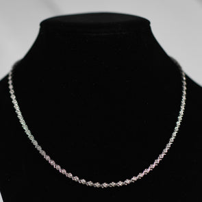 2.67cttw Diamond Tennis Necklace 14k White Gold 16.5"