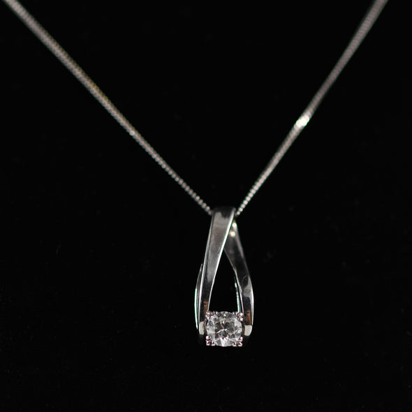 Vintage Inspired 14K Old European Cut Diamond Necklace