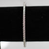 3.55ctw Round Brilliant Natural Diamond Tennis Bracelet in 14K White Gold