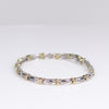 10K Two Toned Diamond Tennis Bracelet