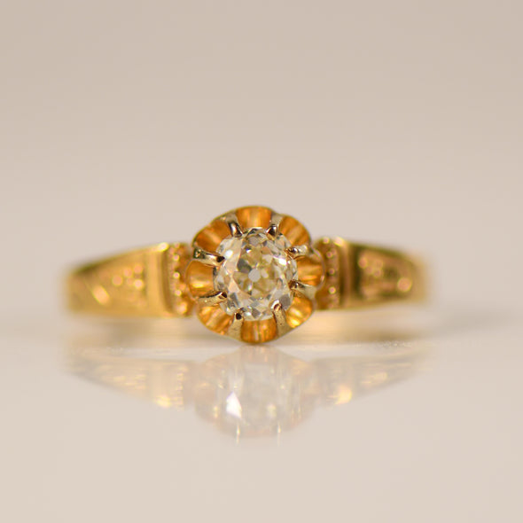 Victorian Buttercup Diamond Ring