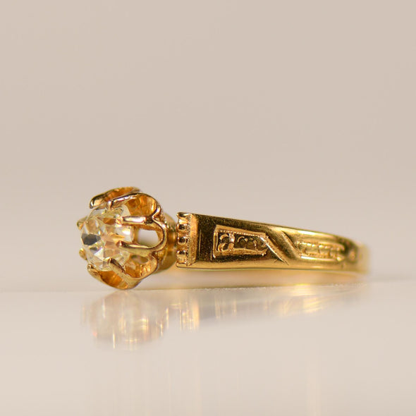 Victorian Buttercup Diamond Ring