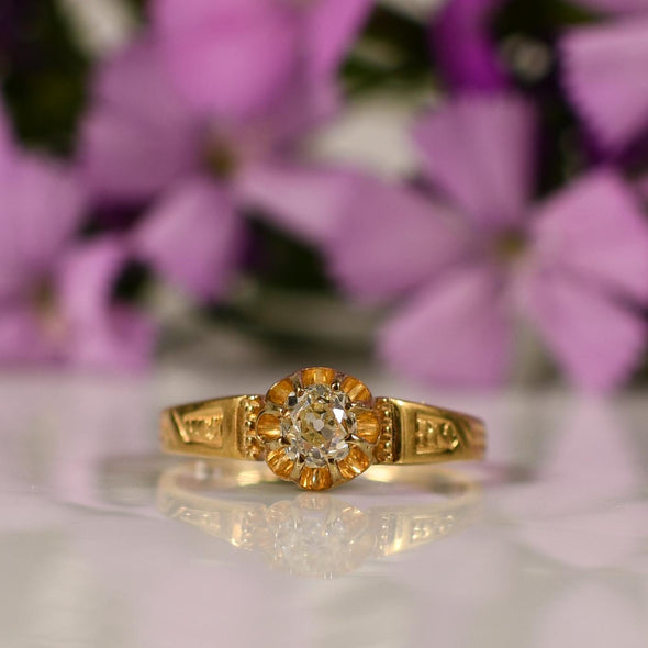 Victorian Buttercup Diamond Ring