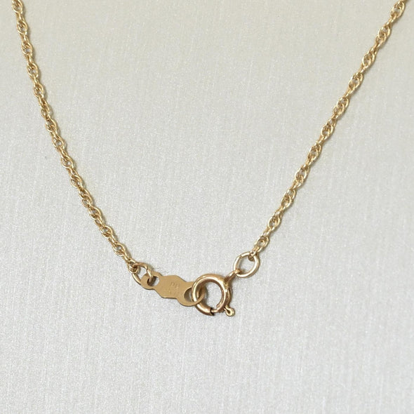 Vintage Rope Chain 14K Yellow Gold 18"