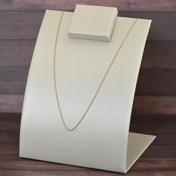 Vintage Rope Chain 14K Yellow Gold 18"