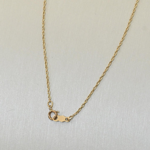 Vintage Rope Chain 14K Yellow Gold 18"