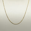 Vintage Mini Mariner Chain 24" 1.25mm 14K Yellow Gold Necklace