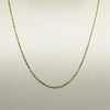 Vintage Mini Mariner Chain 24" 1.25mm 14K Yellow Gold Necklace