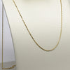Vintage Mini Mariner Chain 24" 1.25mm 14K Yellow Gold Necklace