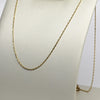 Vintage Mini Mariner Chain 24" 1.25mm 14K Yellow Gold Necklace