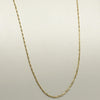 Vintage Mini Mariner Chain 20" 1mm 14K Yellow Gold Necklace