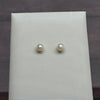 Vintage Cultured Pearl Studs 14k Yellow Gold Earrings