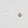 Vintage Fleur Di Lis Stick Pin Seed Pearl Yellow Gold