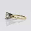 2.07 L SI1 GIA Old Cut Diamond Solitaire 14k Yellow Gold Vintage Engagement Ring