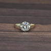 2.07 L SI1 GIA Old Cut Diamond Solitaire 14k Yellow Gold Vintage Engagement Ring