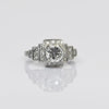 1.21ctw Old European Cut Diamond Platinum Art Deco Engagement Ring