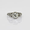 0.89ct Old Cut Diamond Art Deco Platinum Engagement Ring
