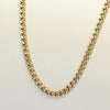Vintage Curb Link Chain 24" 4.2mm 14K Yellow Gold Necklace