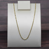 Vintage Rope Chain 24" 2.5mm 14K Yellow Gold Necklace