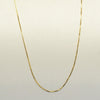 Vintage Box Chain 22" 0.6mm 14K Yellow Gold Necklace