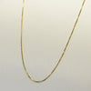 Vintage Box Chain 22" 0.6mm 14K Yellow Gold Necklace