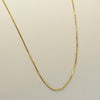 Vintage Box Chain 22" 0.6mm 14K Yellow Gold Necklace