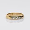 5 Diamond 3.75mm Band 14k Yellow Gold Ring
