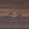 0.35ctw Channel Set Diamond Eternity Band 14k White Gold Ring Sz 5.75