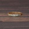 Channel Set Diamond Band 1/5cttw 14k Yellow Gold Ring