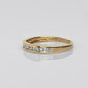 Channel Set Diamond Band 1/5cttw 14k Yellow Gold Ring