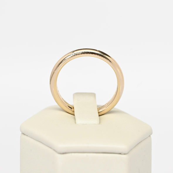 1920 Antique 3mm Wedding Band 18K Yellow Gold Ring Dated 9-14-20