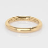 1920 Antique 3mm Wedding Band 18K Yellow Gold Ring Dated 9-14-20