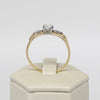 Retro 1/2ctw Old Euro Cut Diamond Solitaire Yellow Gold Vintage Engagement Ring