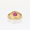 Ruby Belcher Solitaire 14k Yellow Gold Ring