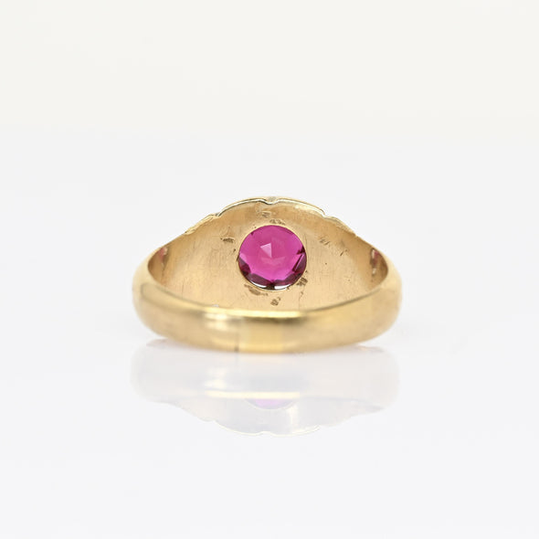 Ruby Belcher Solitaire 14k Yellow Gold Ring